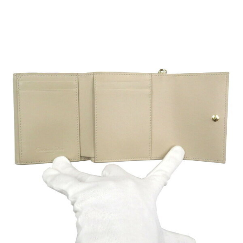 Christian Dior Cites python leather tri fold wall… - image 4